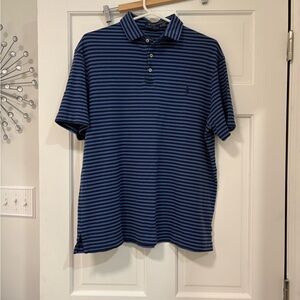 Polo Ralph Lauren Striped Shirt Navy/Light Blue Golf Preppy Collared Men’s XL